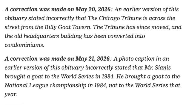 rumormill's tweet photo. Had to chuckle at the corrections on this obituary https://t.co/mDpoJOBWjf