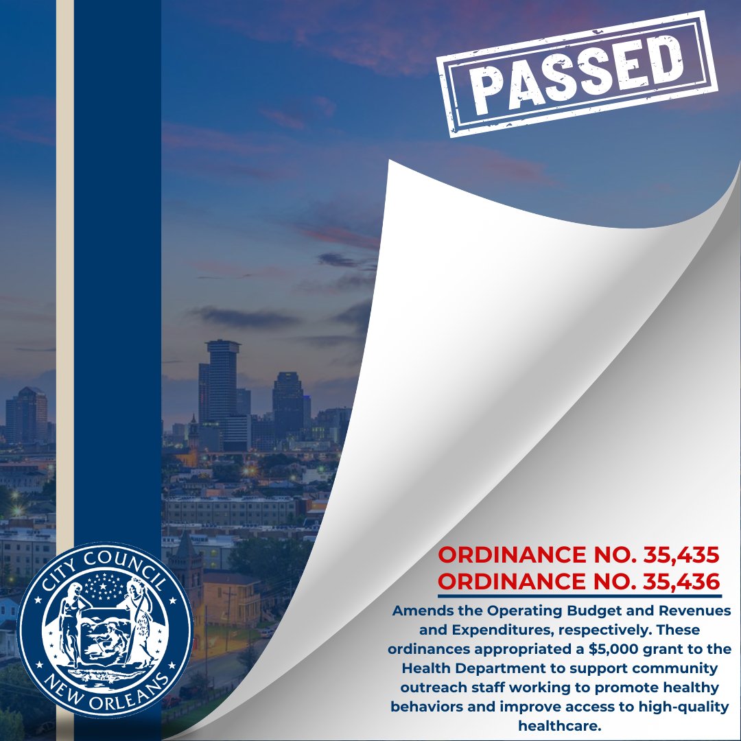 New Orleans City Council tweet media