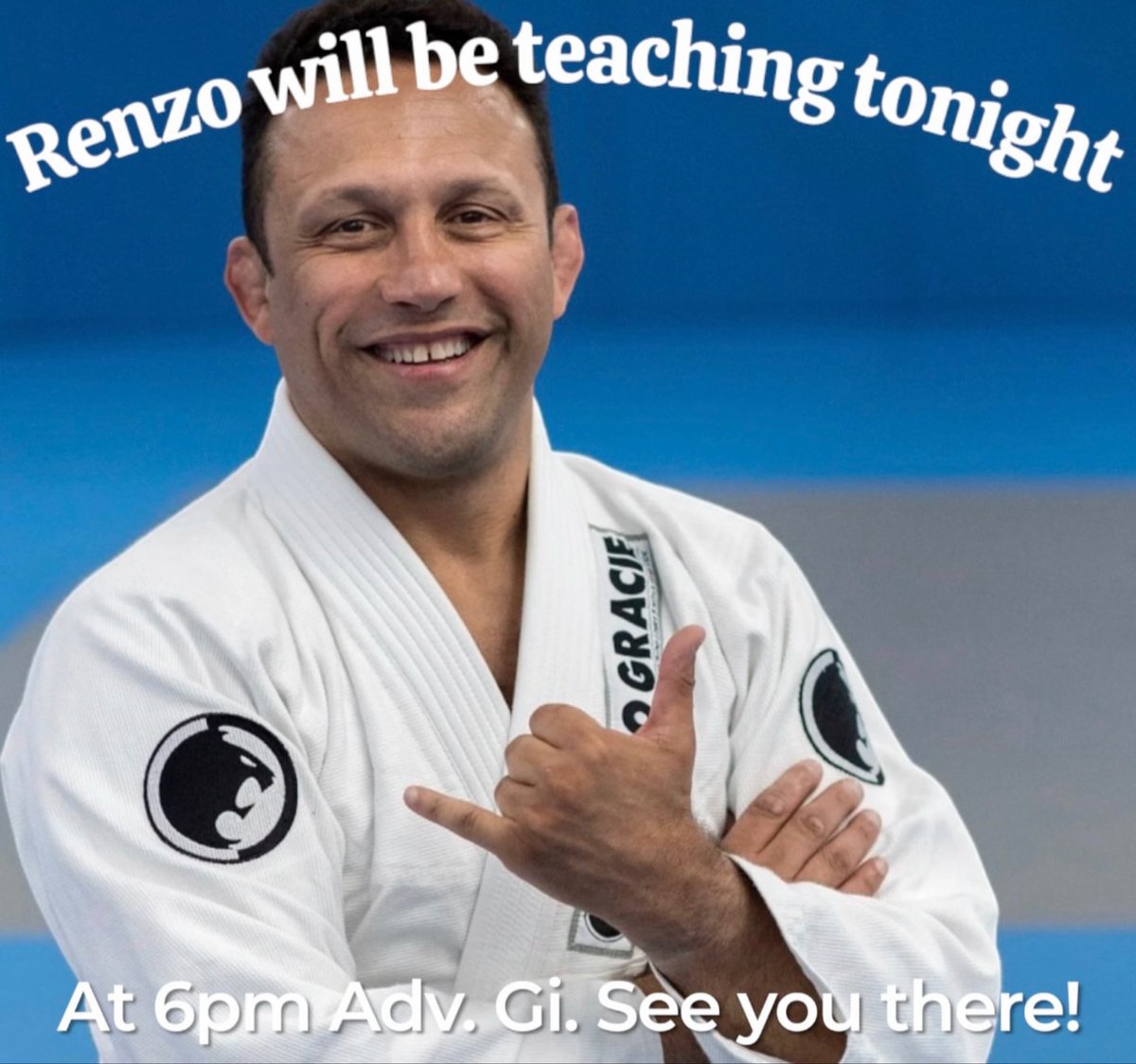 RenzoGracieBJJ's tweet photo. #Repost @renzogracieacademy
・・・
Master Renzo is back in town!! 👀 Stop in tonight to come learn from the best before the weekend 🙂 Blue basement here I came https://t.co/gfSYUYITff