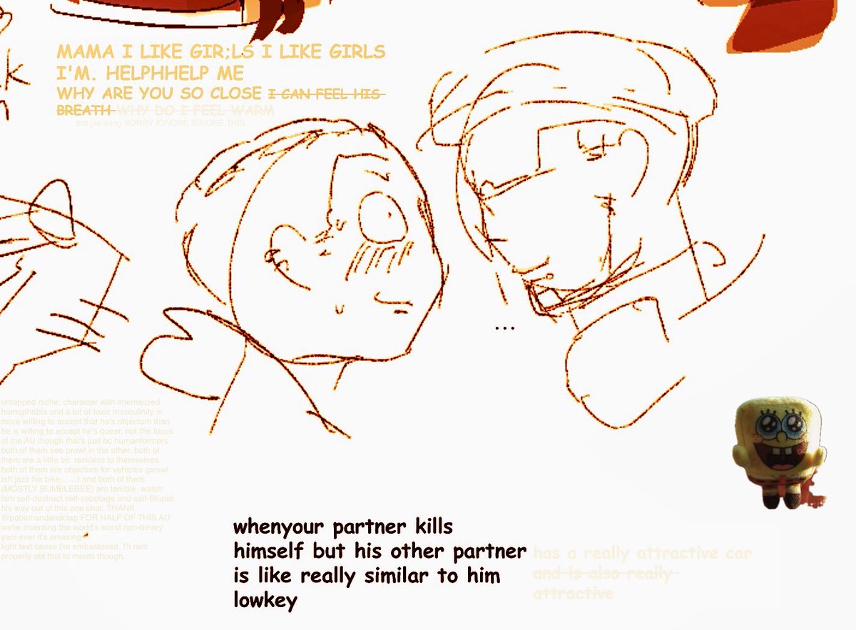 LEVERETMEMER's tweet photo. me and oomf making humanformers objectum jazz(prowl)bee grief AU. this rarepair shit is deadly
(1/2) #tfa #maccadam #jazzbee https://t.co/5tTcelxJHf