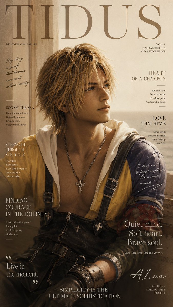 AIna_artmusic's tweet photo. 🔥 THIS YUNA MAGAZINE COVER IS PURE ELEGANCE 🔥

Timeless. Graceful. Otherworldly.
Yuna — the summoner who carries the fate of Spira with quiet strength and breathtaking beauty.

Does it hit you right in the feels… or does it hit harder? 👀✨

Would you grab this issue? 
Drop a ❤️ if Yuna is your forever Final Fantasy queen.

#AIArt #FanArt #Yuna #FinalFantasyX #FF10 #FFX #Summoner #Elegance #TimelessBeauty #GamingArt #DigitalArt #FantasyArt #YunaFFX