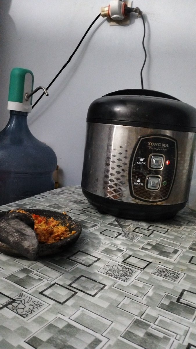 pixscute's tweet photo. Salah bgt masak nasi mepet sahur ngene (blm mateng), nutut ga iki sblm imsak😭😭 https://t.co/B8J0OhsgVg