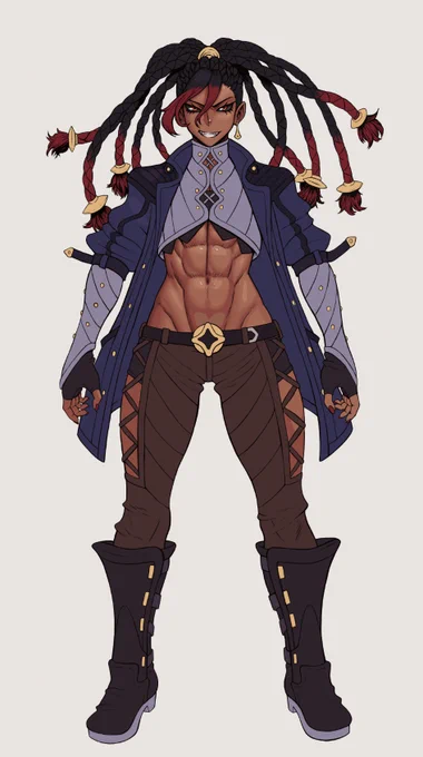 More progress on this character! (comm WIP)