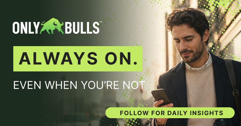 onlybullsapp's tweet photo. Make your first steps of your investment journey, follow OnlyBulls for more market insights.