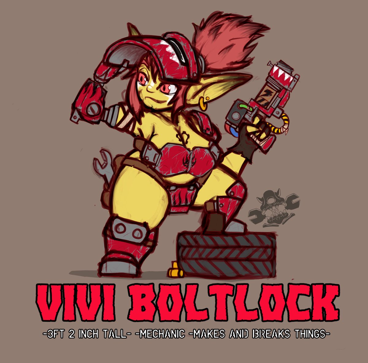 BorkMek's tweet photo. Got a new goblin for the gang - Vivi Boltlock !
#goblin #shortstack https://t.co/mSgmylVeOa
