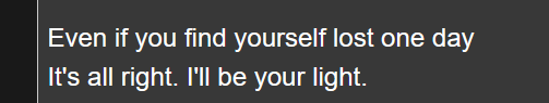 scruffyjay's tweet photo. somebody once said that the lyrics to be my light are referencing haru and yujin and it makes me cry to think about https://t.co/ZPK4SuORvI