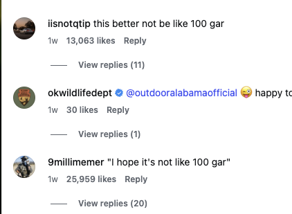 TheLoreGuyy's tweet photo. This video of a super viral fish posted by the Oklahoma Department of Wildlife is going GIGA VIRAL on instagram with over 5m views already

They are making tons of memes of it and starting to use "gar" as a currency in the comments

Somehow its never been done before but this is hilarious

Its literally a currency made by a bunch of normies in instagram comments, and could be HUGE, and onboard a ton of people to the trenches

So now we are bringing $gar to the Solana Blockchain

DEX at 20k as always