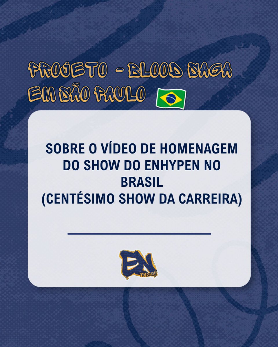 EN- no BRASIL 🇧🇷 | 04.07 tweet media