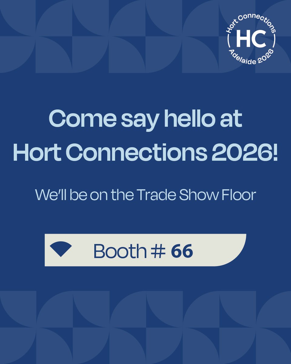 agnovatech's tweet photo. We look forward to attending Hort Connections in Adelaide on 2 June. Come and say hello to the team on stand 66. #ausveg #hc26 https://t.co/snJnQ8O9M8