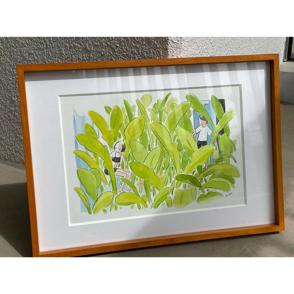 石山さやか ／ 原画 Green Room 1 ：05 植物が大きく育ち、ジャングル
