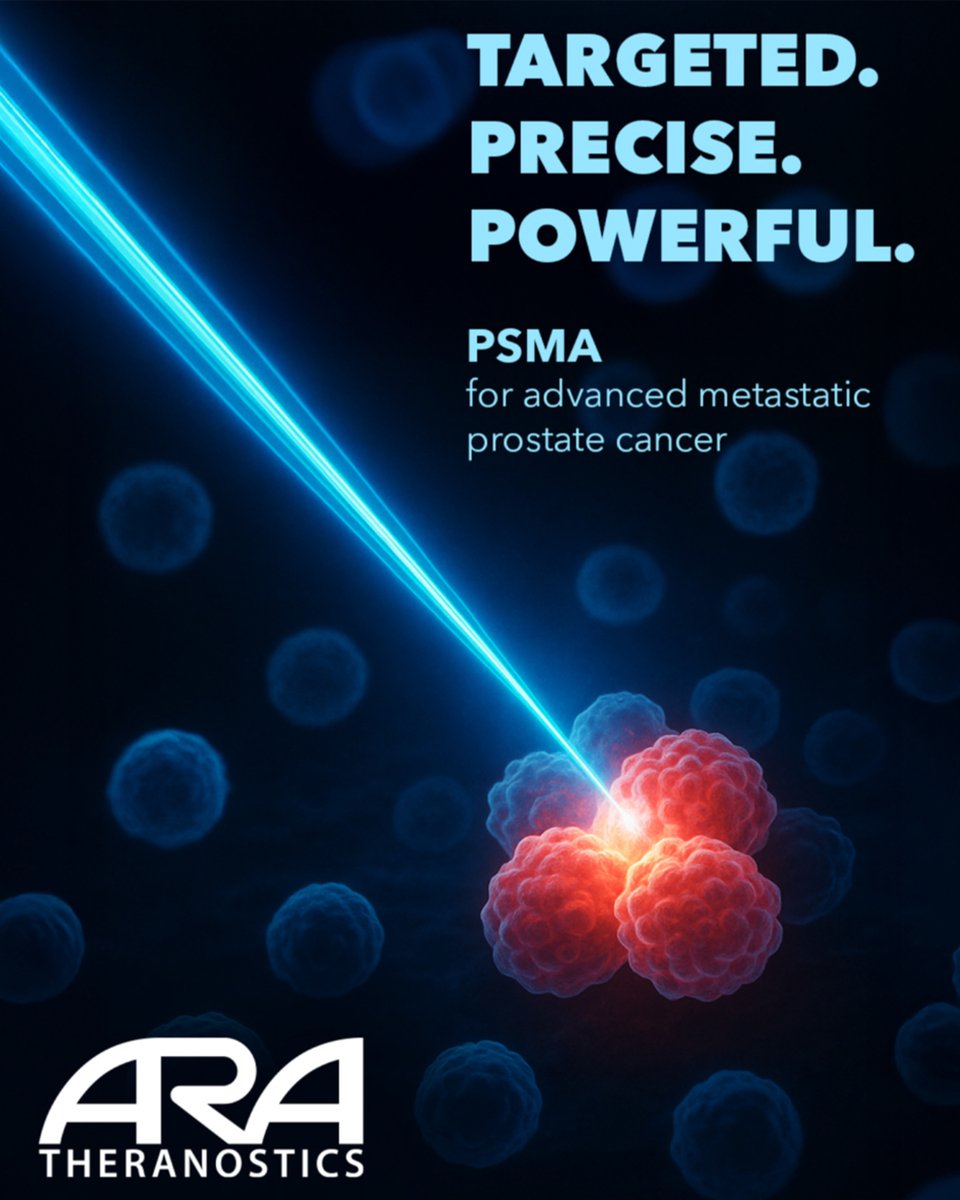 ARAImaging's tweet photo. What if we could train medicine to find &amp; destroy prostate cancer cell by cell?

PSMA therapy delivers targeted radiation to prostate cancer cells while sparing healthy tissue.

For men with advanced prostate cancer, it’s a game-changer!

Learn more: https://t.co/FEgLfMEO5N https://t.co/E39NVQwqQa