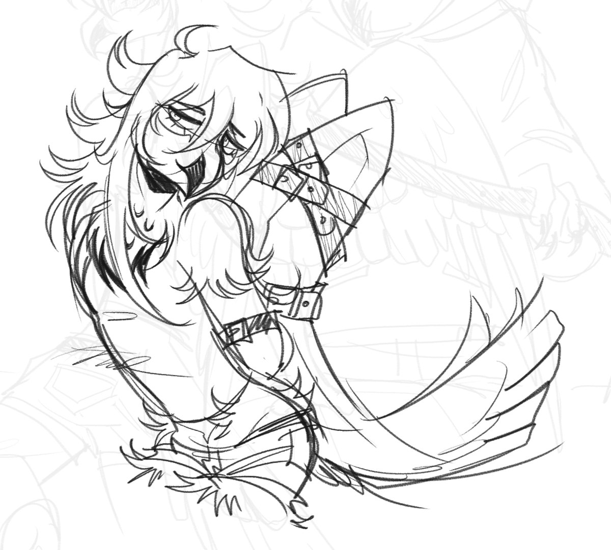 nimbvss's tweet photo. Trying to make myself a bird sona hrmmm 
#furry #oc #art https://t.co/7bfH0NCCfq
