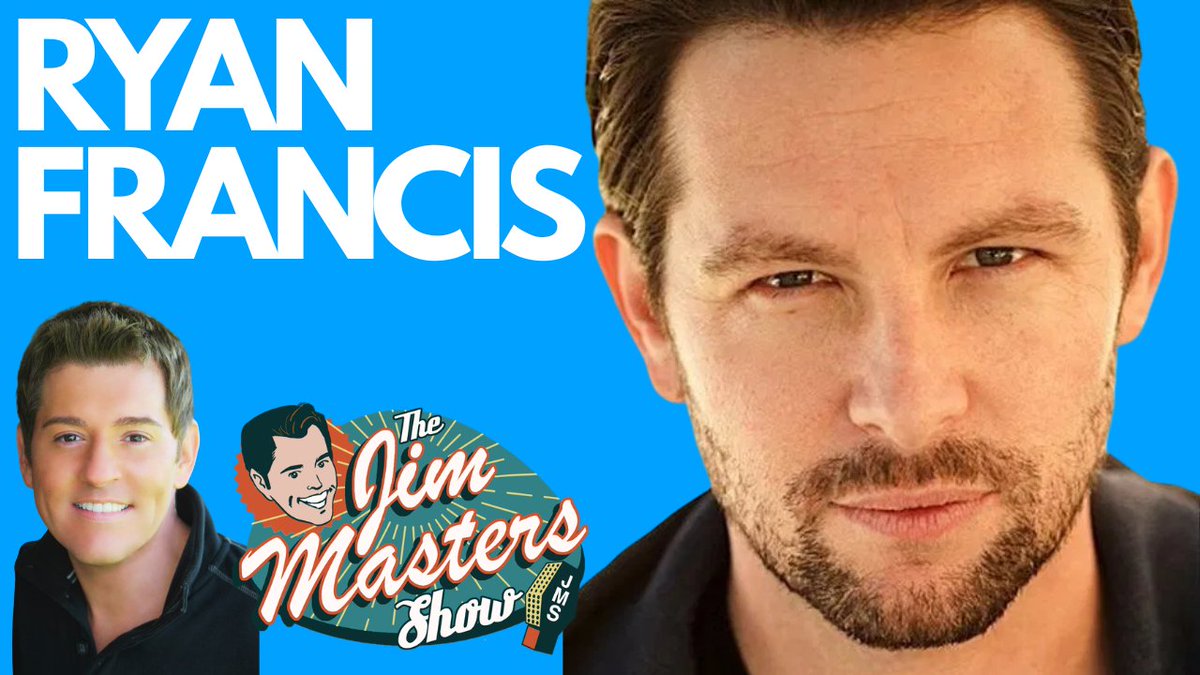 JimMastersTV's tweet photo. Just released! New JMS episode! Popular TV and Film #actor #producer #director Ryan Francis is my special guest! Enjoy it on #thejimmastersshow here: https://t.co/2bJCHy5u2G. He's worked with #stevenspielberg #georgeclooney #robinwilliams #dustinhoffman #maggiesmith and more! https://t.co/83q95qFA7K