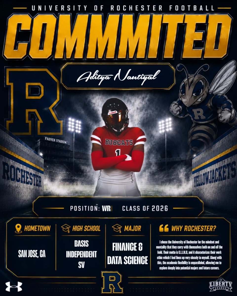 UofRFootball's tweet photo. Welcome to the #ROCFam!
@spencer_marso1 - NJ
@AdityaNaut55007 - CA
@erictnick15 - MA
@Dillonnnunes - NJ
Sebastian Reidmiller - NY
@CollinR2026 - MI
@Ricky_Rinaldi21 - NY https://t.co/2l26pjYa5S