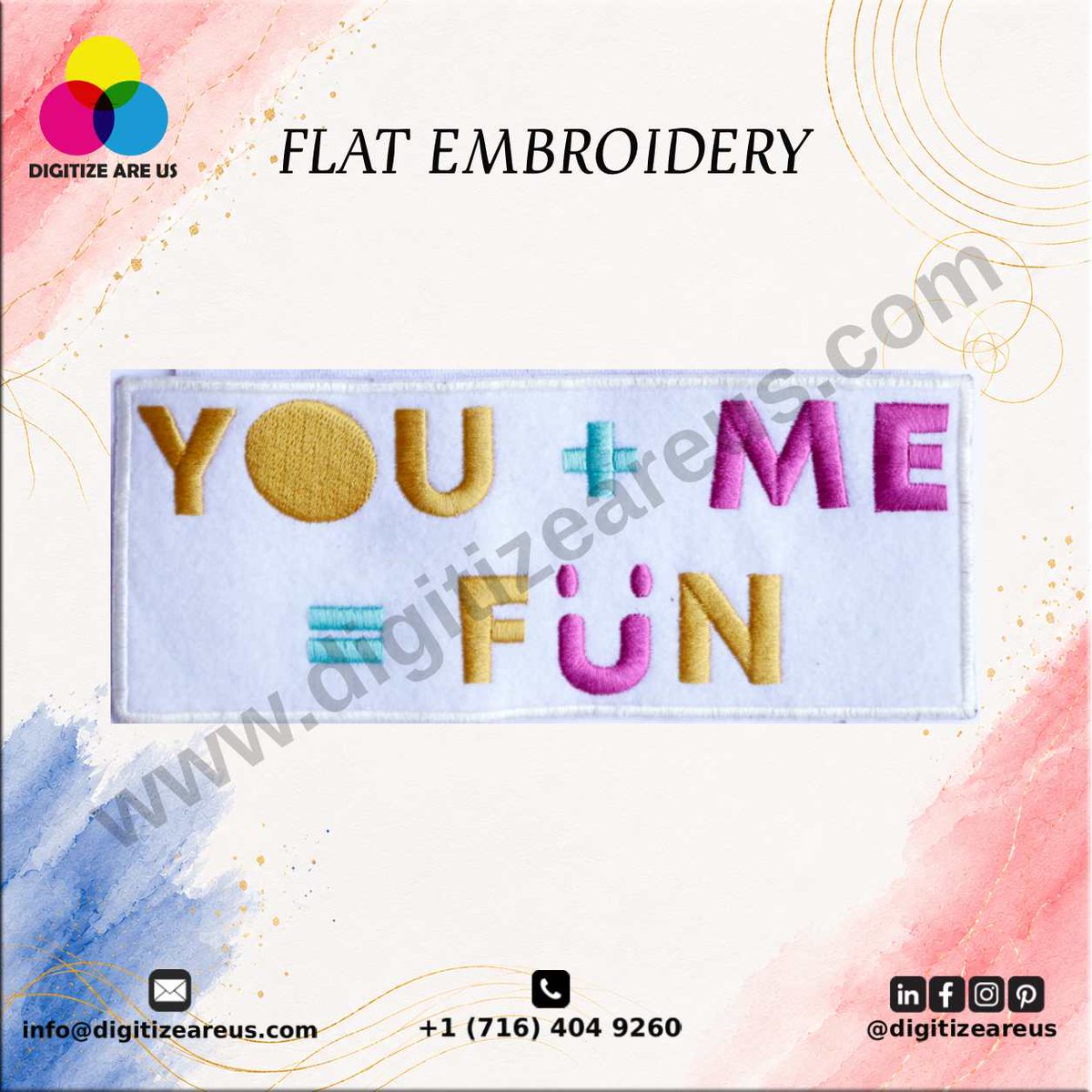 digitizeareus's tweet photo. Bright, bold, and stitched to perfection 
This flat embroidery design brings fun colors and clean detailing together, perfect for making any design stand out with style and precision.

Email: admin@digitizeareus.com
Website: https://t.co/zzcnI6vyc5

#Flatembroiderymachine https://t.co/plAtdkcOxW
