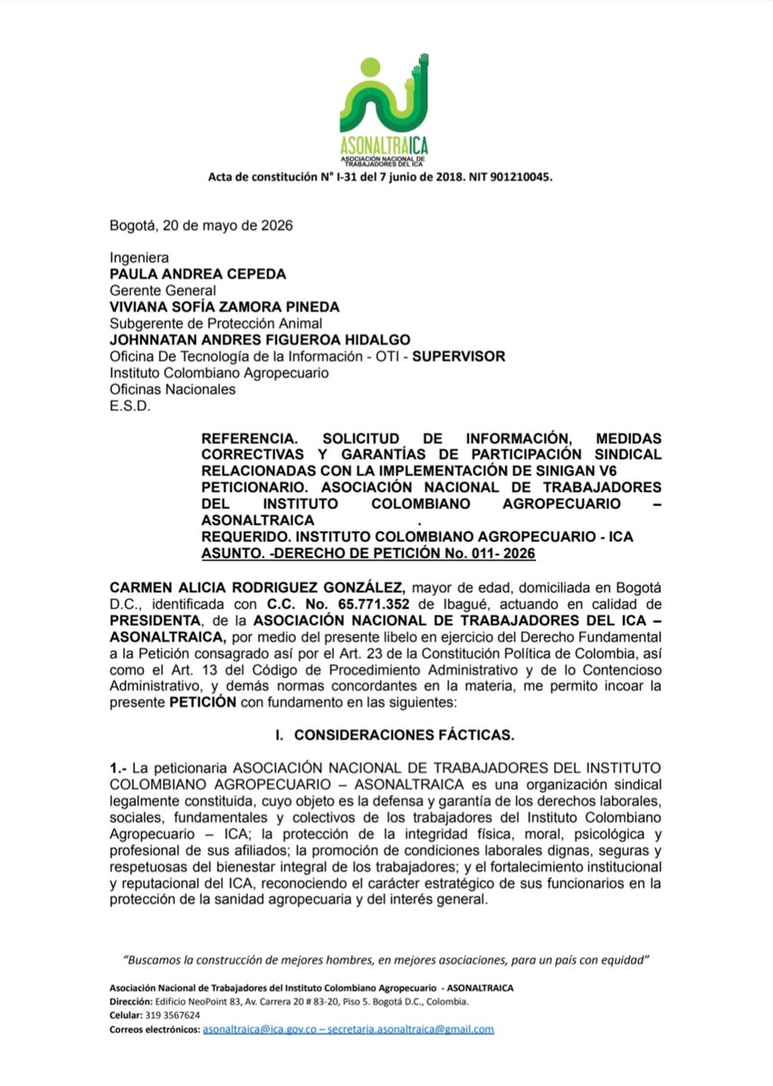 ASONALTRAICA-ICA tweet media