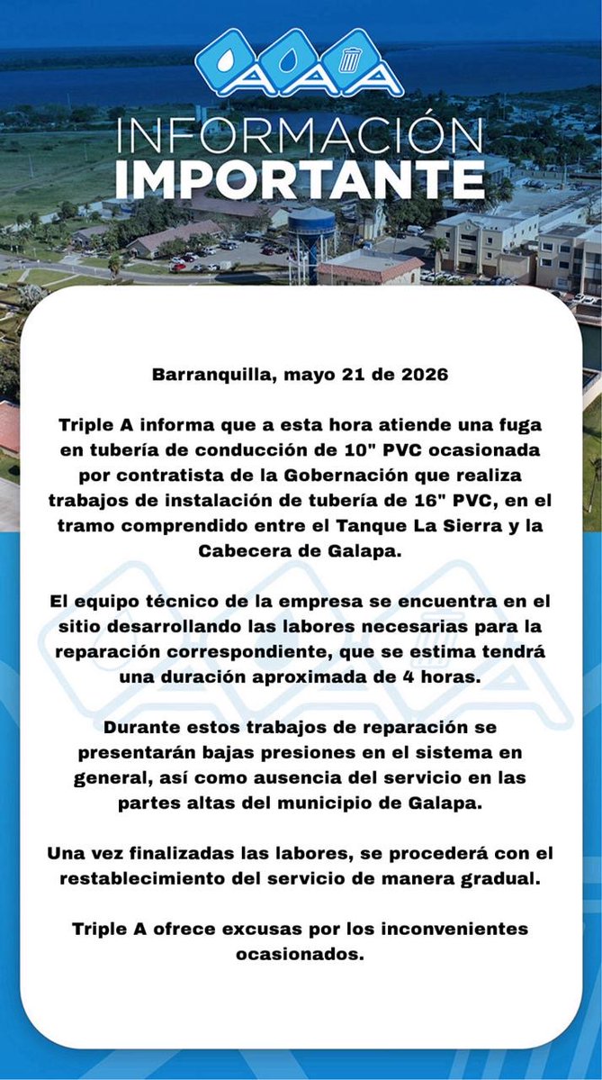 Triple A S.A E.S.P tweet media
