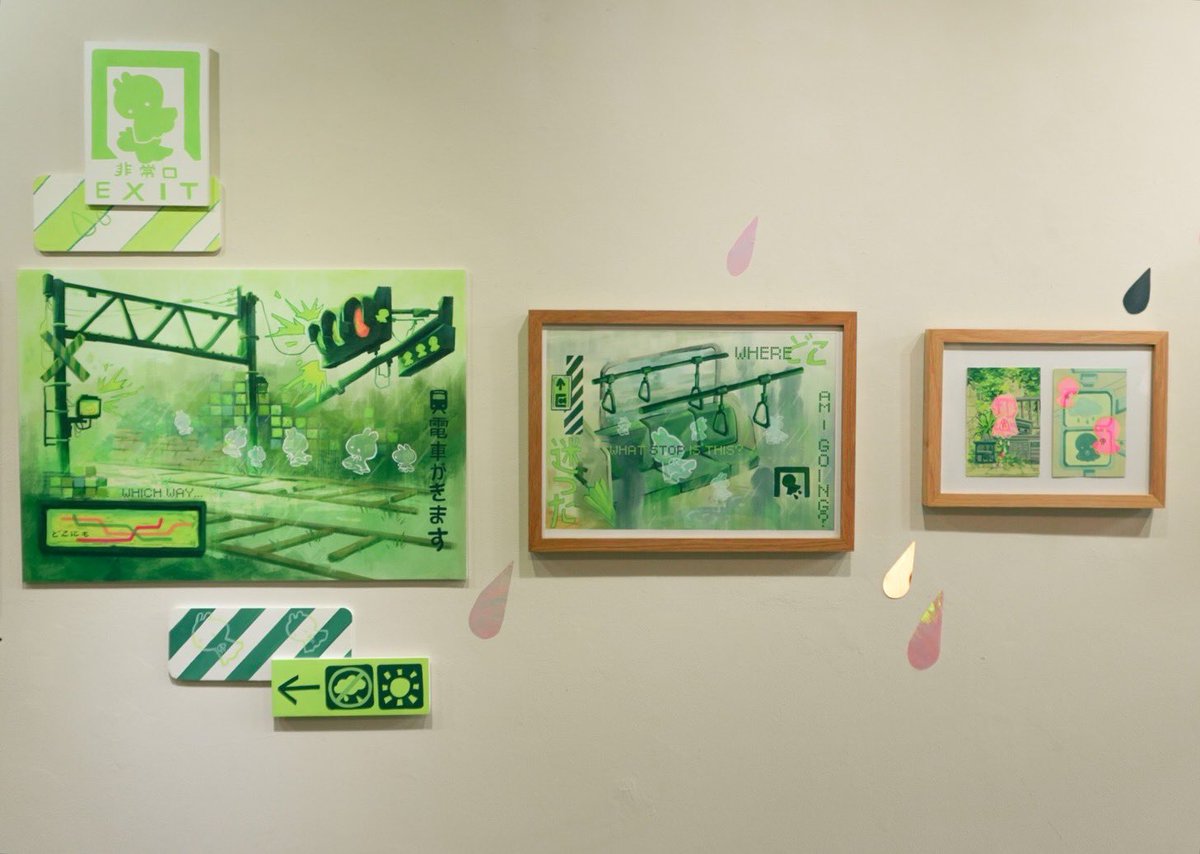 Thanksxu's tweet photo. dont think i ever got to post these but probably my fave painting from my arts residency a while ago ☘️💚 https://t.co/w2HiOWzVLD