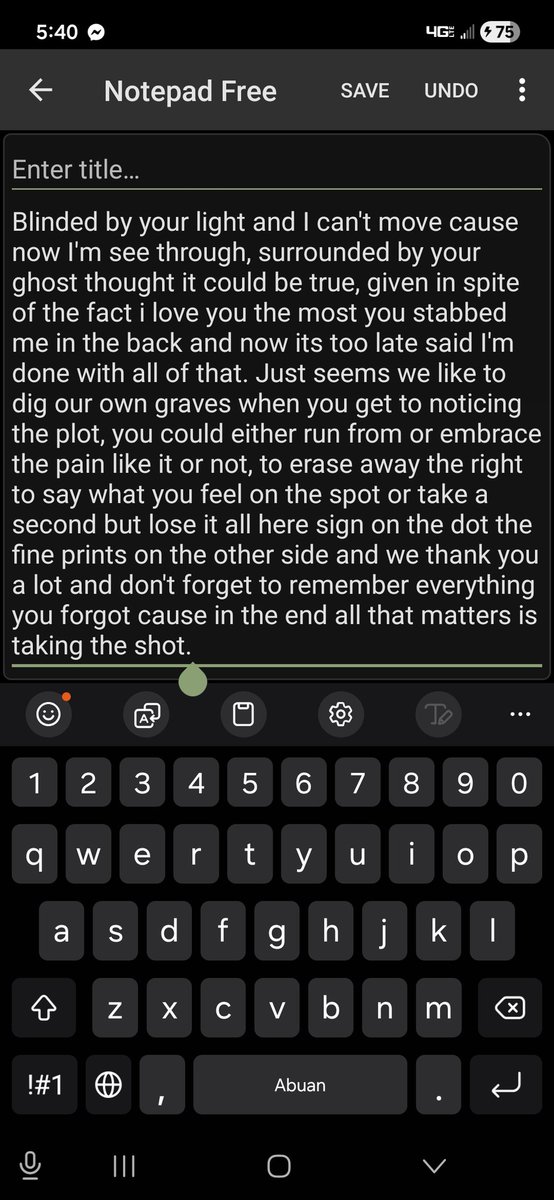ShakespereRyan's tweet photo. I wrote this last night at work just thought I'd share. https://t.co/BNE1G0MzRh