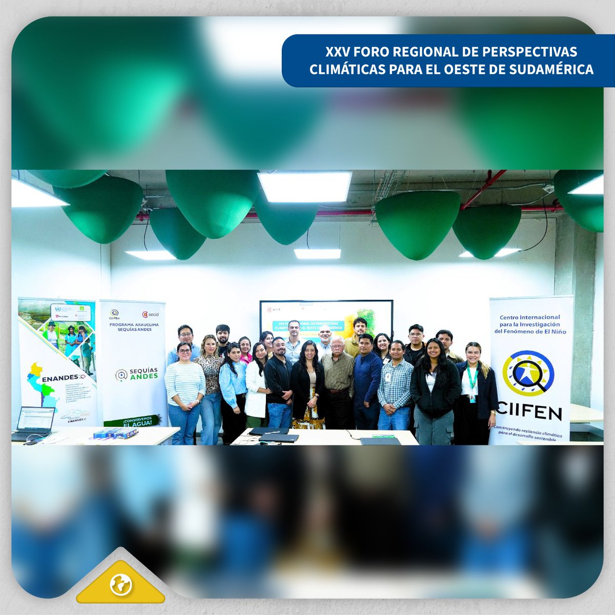 ciifen's tweet photo. @inamhi_ec @SENAMHI_BOLIVIA @Senamhiperu @WMO @IDEAMColombia @AECIDCostaRica @SwissDevCoop El taller NextGen impulsó el intercambio técnico regional mediante ejercicios prácticos sobre índices SPI y SPEI, uso de datos climáticos y construcción del ensamble NextGen para fortalecer el monitoreo y la gestión de la sequía. https://t.co/dh1lBe7QZh