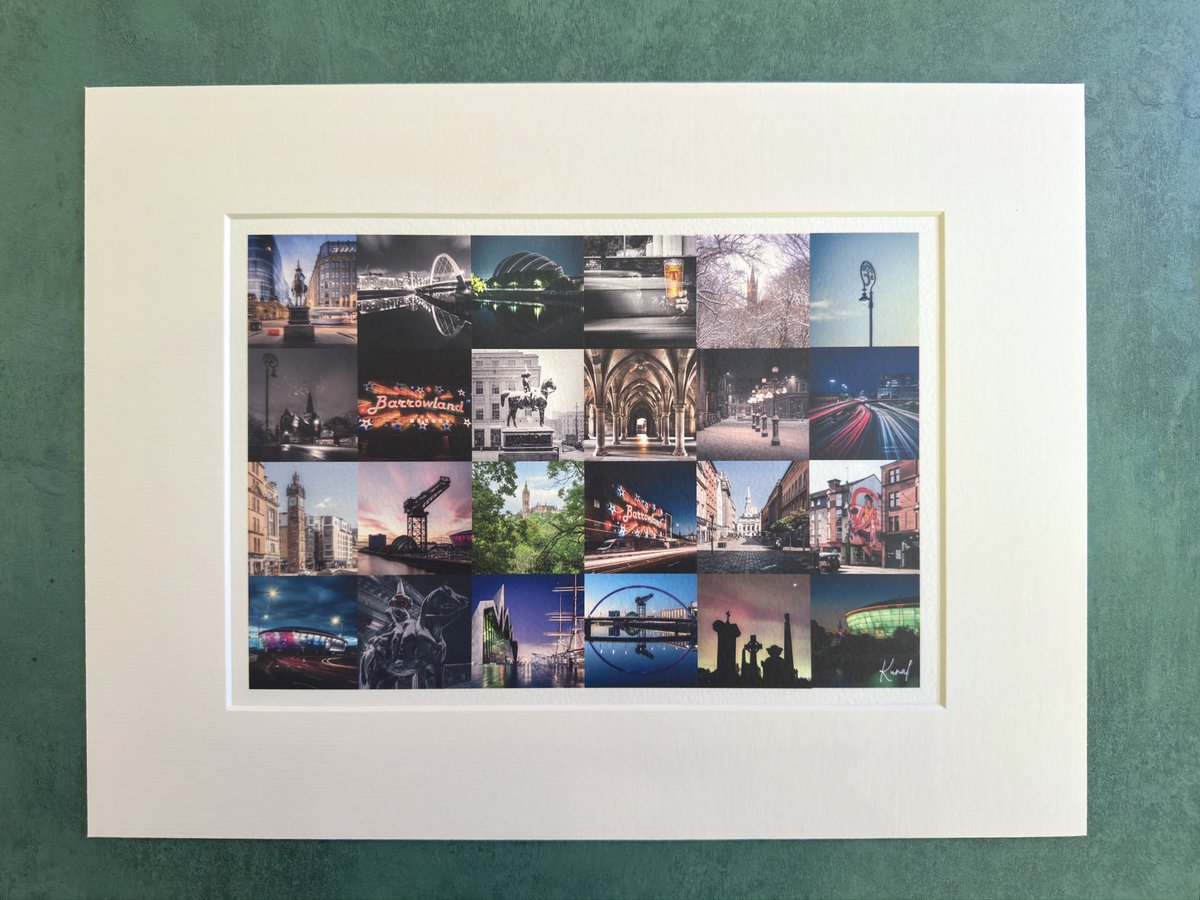 kt_perspective's tweet photo. Glasgow 24 photo collage A4 mounted print 

Size of mount: 12”x16” 

You can buy it here (link below)

https://t.co/Khc9zJarAc https://t.co/vpMIb9VbrT
