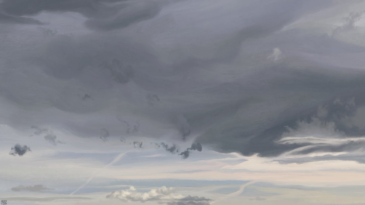clever_reports's tweet photo. We report: before this kind of rain, we witness the hAlf-hour long ritual taking place in the sky. The larger clouds start gathering, and we see rain blurring out the farthest reaches of the horizon. Then, minutes before the flood, those dark, torn up pieces of clouds spread out. https://t.co/pIHmG9qcyx