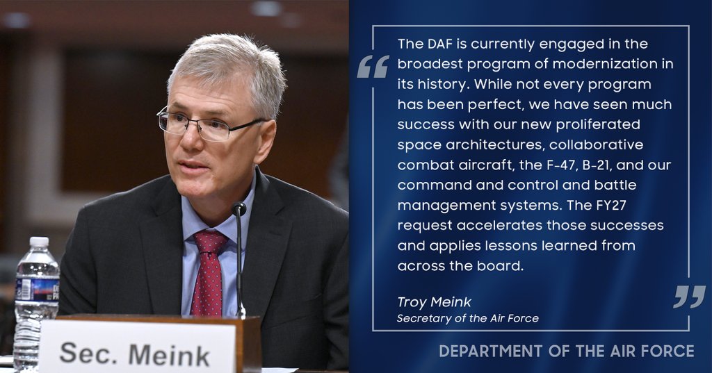 Office of the Secretary of the Air Force tweet media