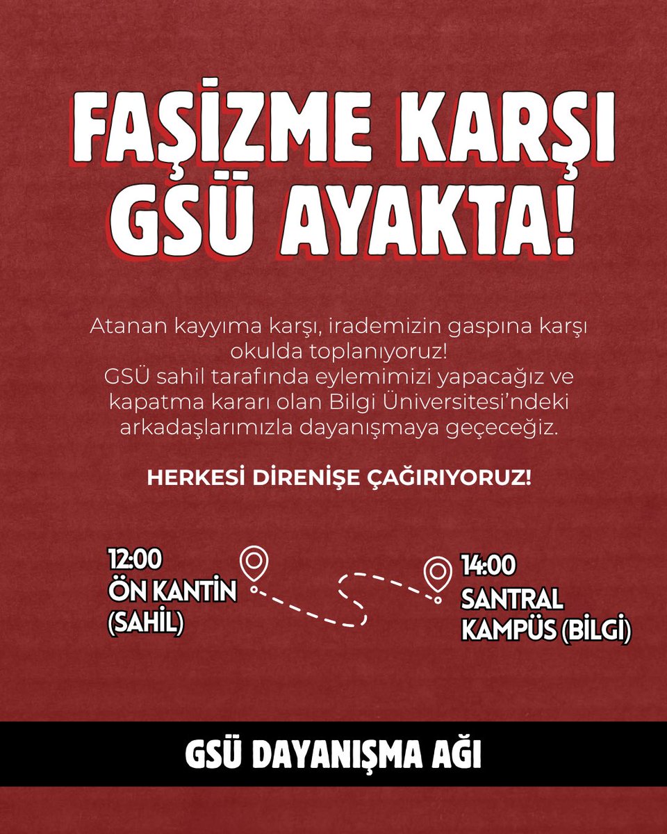 Galatasaray Üniversitesi Dayanışma Ağı tweet media