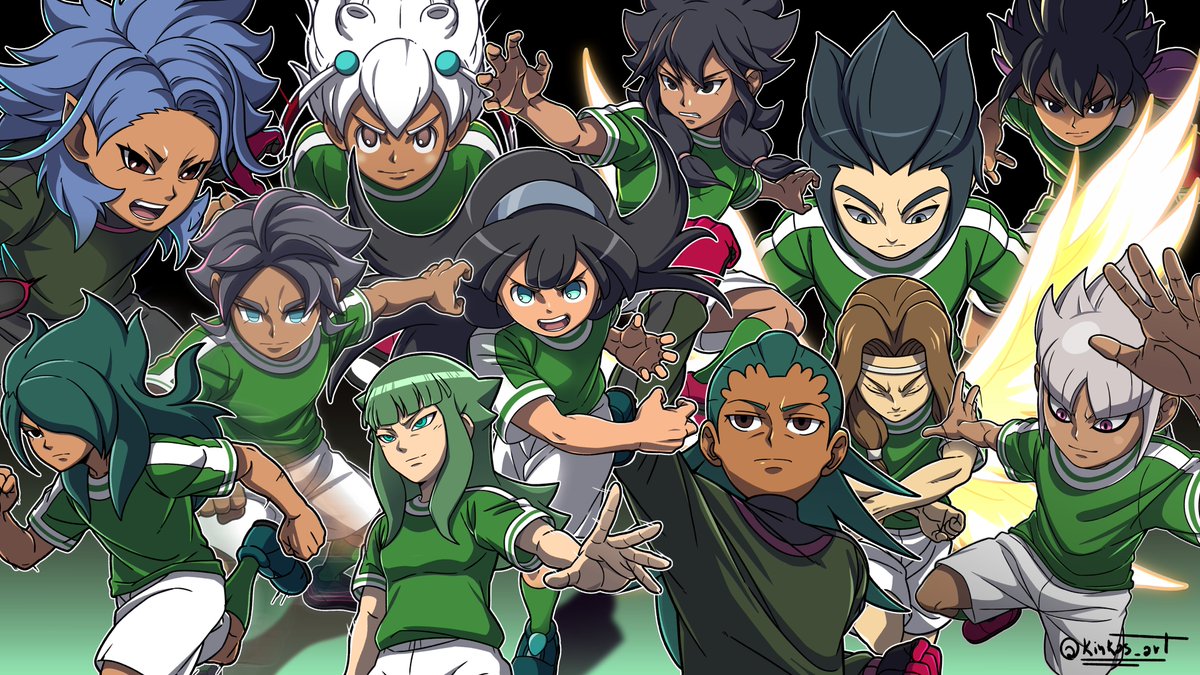 イナズマイレブン まとめ（画像7枚） My longest project illustrating a team Thanks to @_DrakonZ_