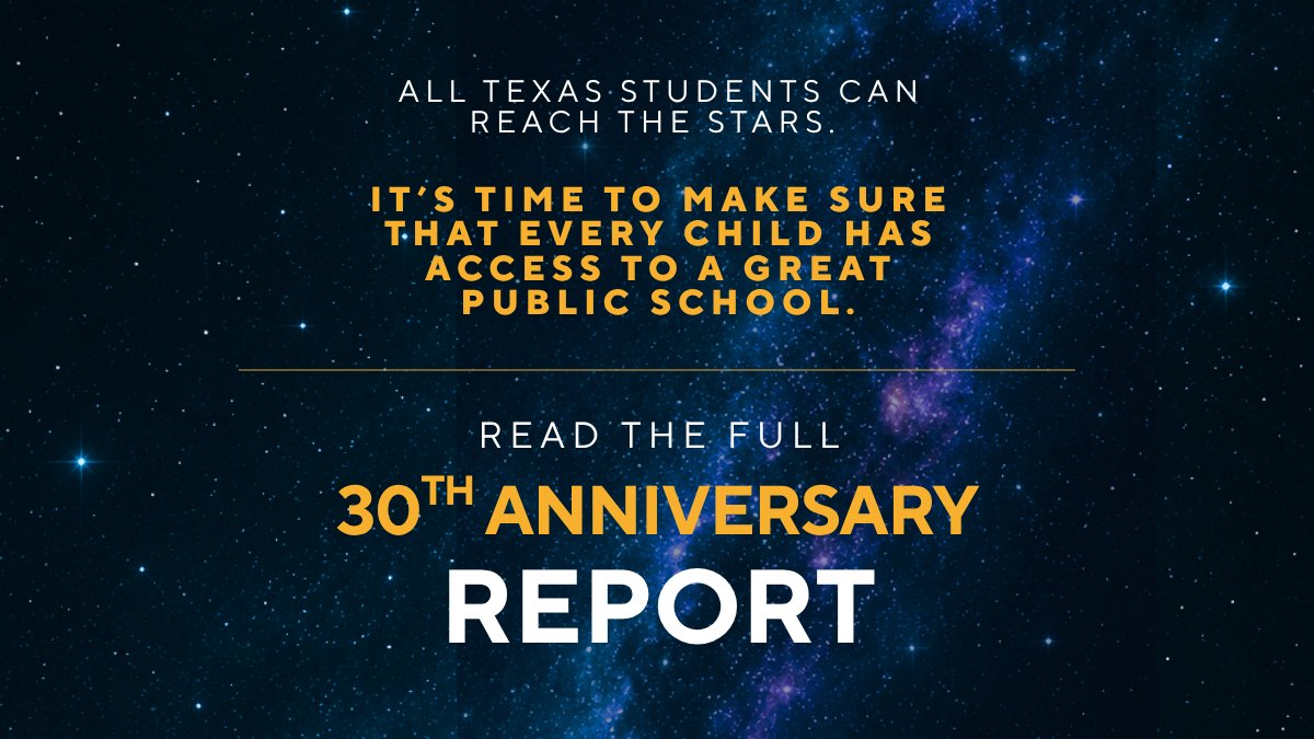 TPCSAnews's tweet photo. Far too many Texas students still lack access to a high-quality public school that works for them.

That’s why the #txlege created public charter schools in 1995. They are: 
🚀 Free to attend
🛰️ Open to all
💫 Focused on helping students reach their potential

Today, nearly 370,000 high school students have access to a high-performing campus thanks to public charter schools. 

📖 Explore the full report: https://t.co/lzR74E0cwT