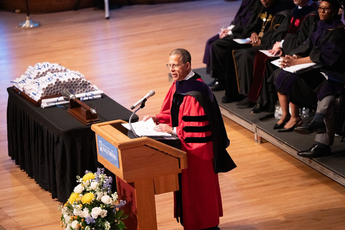 OAGMaryland's tweet photo. Today, I had the great honor of speaking at the University of Baltimore’s Spring 2026 Commencement and celebrating the next generation of legal leaders.

The Class of 2026 enters the profession at a moment when courage, integrity, and a commitment to justice matter more than ever. As I told the graduates: the world doesn’t just need lawyers who know the law. It needs lawyers who remember why the law exists and who have the courage to stand tall in the tension between what’s legal and what’s right.

Congratulations! Maryland’s future is brighter because of you.