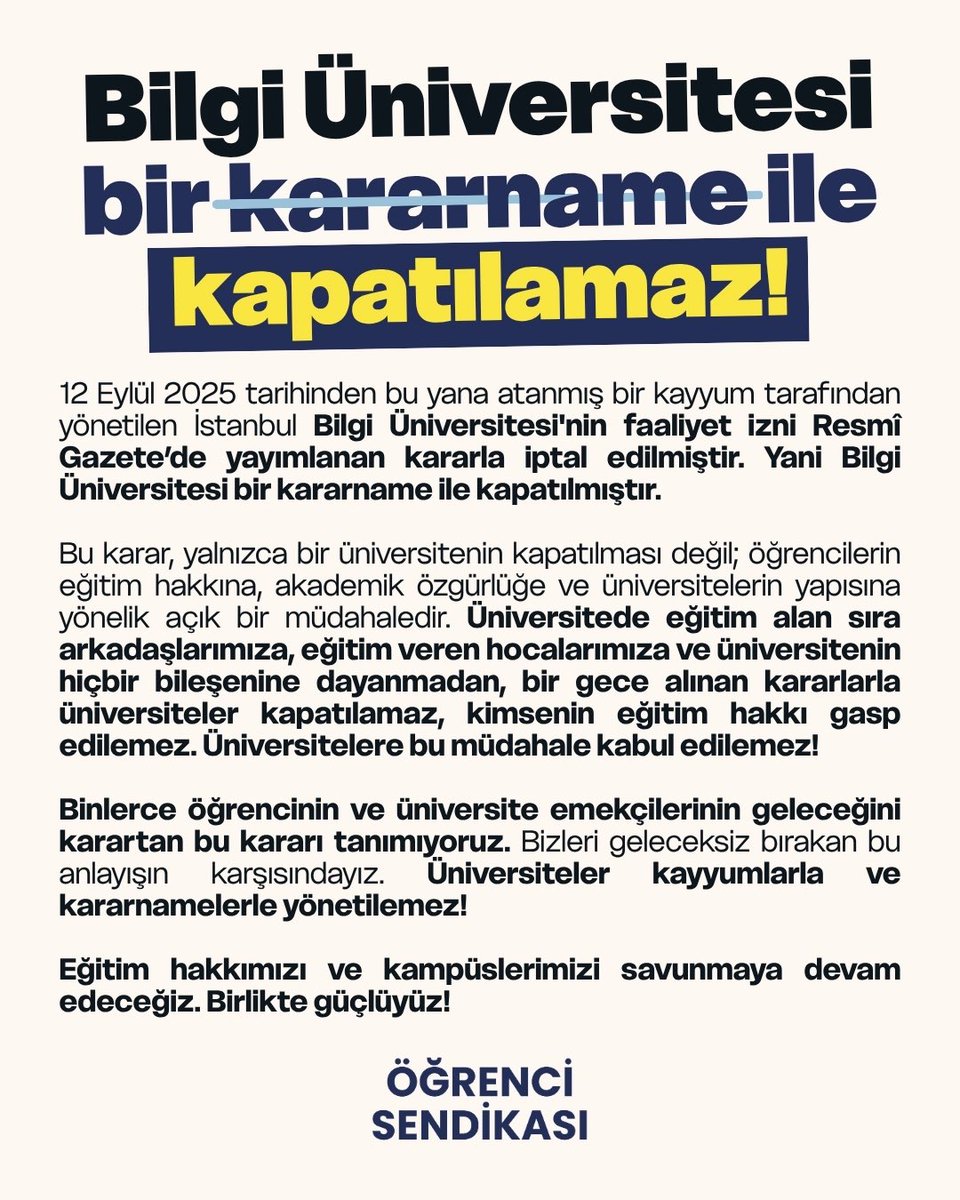 Öğrenci Sendikası tweet media