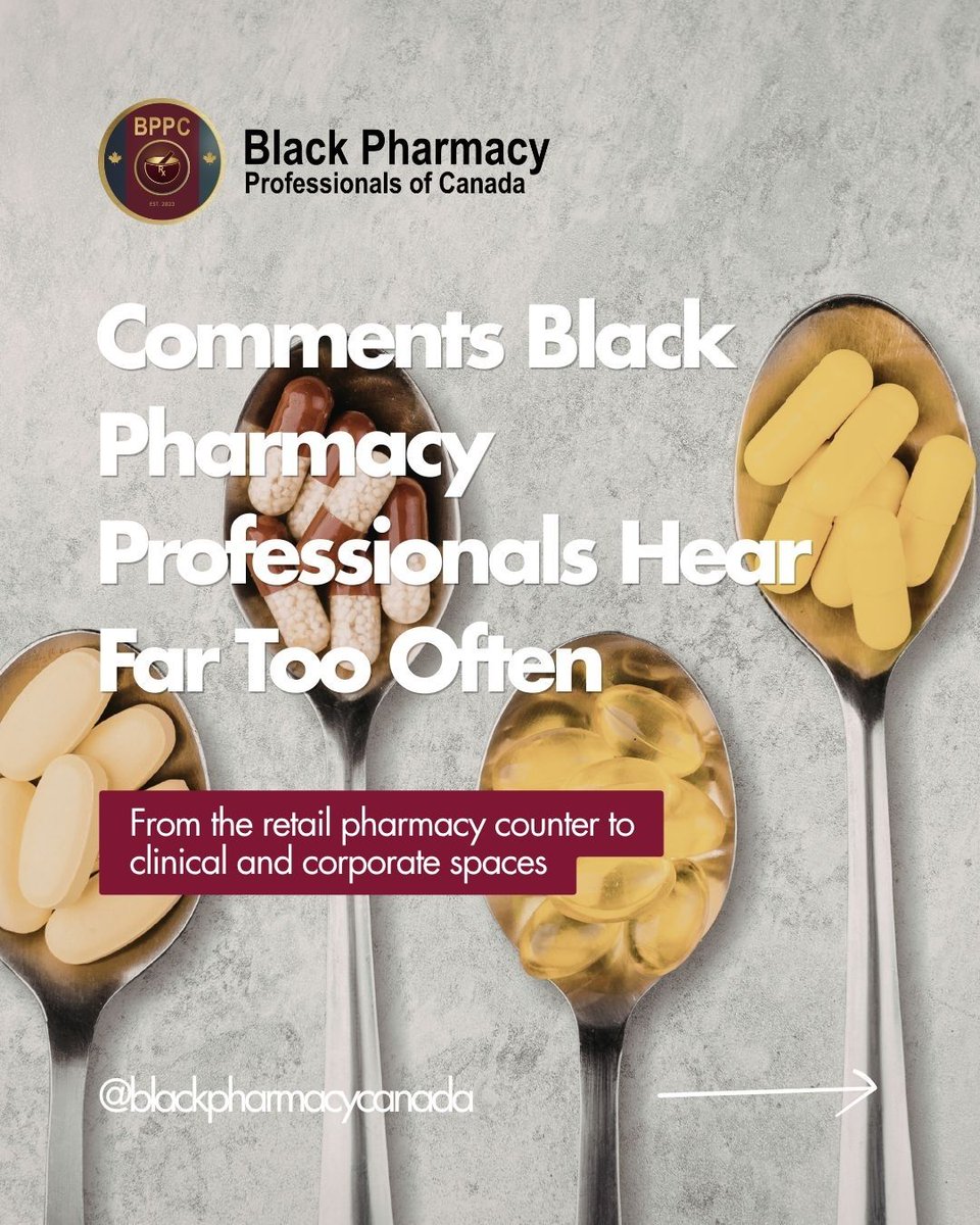 BPPCAN's tweet photo. Unfortunately, many Black healthcare professionals still experience bias in professional spaces.

At BPPC, we believe representation matters, not only for patients, but for the future of healthcare in Canada. 💊

https://t.co/prRDZ7HFaZ https://t.co/AeOXIsShsZ