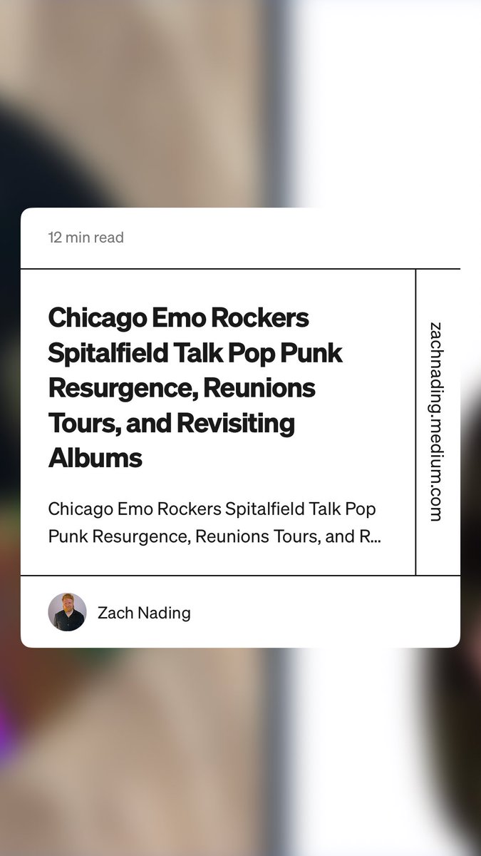 ZachNading_'s tweet photo. I sat down with Spitalfield frontman @MrMarkDRose to chat about songwriting, touring, and coming up through the Chicago music scene. https://t.co/2m3poUvfZo https://t.co/gwnbe88WQ1