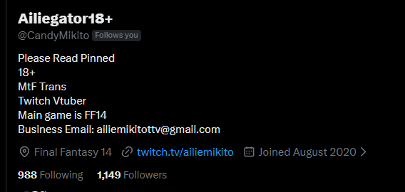 MahiBlepsVT's tweet photo. Man... Losing my FF14 Twitter sucks. I dont remember the email I used. Nor do I remember the password Q.Q https://t.co/qLP2xgQdTX