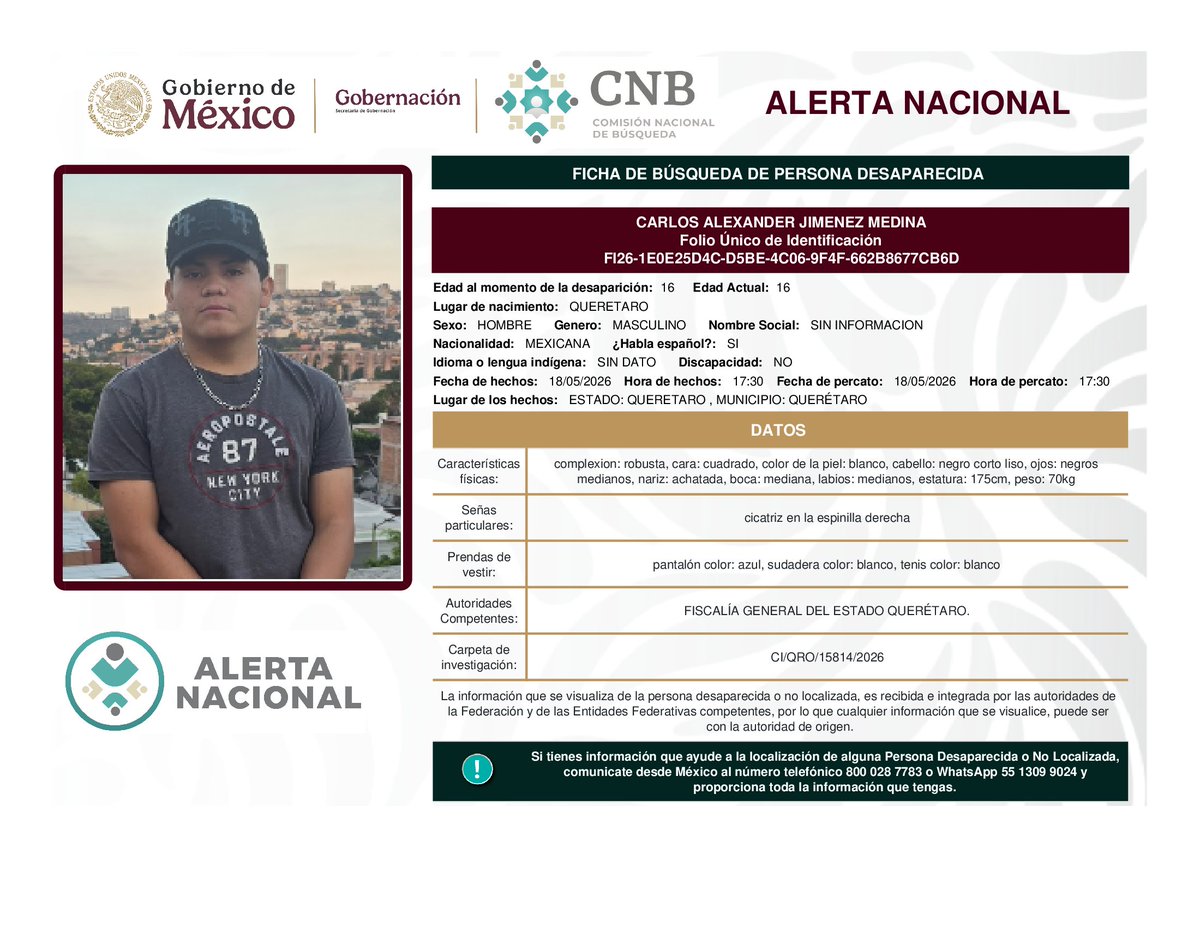 Comisión Nal. de Búsqueda Mx tweet media