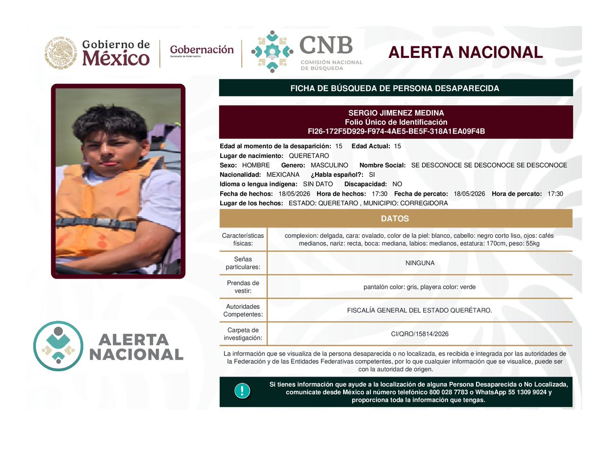 Comisión Nal. de Búsqueda Mx tweet media