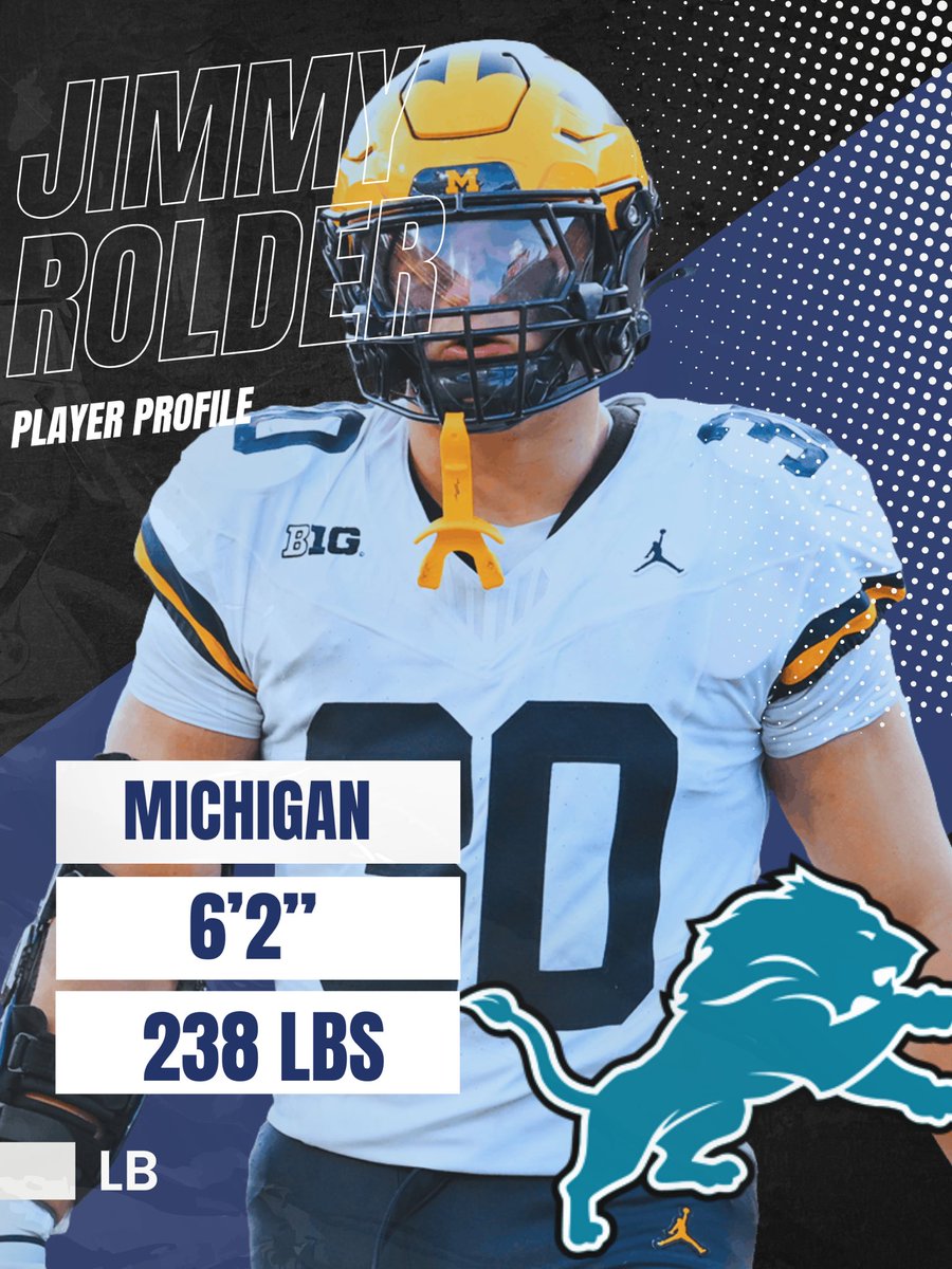 TippedBalls's tweet photo. PLAYER PROFILE: JIMMY ROLDER

SWIPE to see Zolo’s notes on our newest Linebacker 🦁 
.
.
.
#onepride #nfldraft #lions https://t.co/Jvogw6fnjS