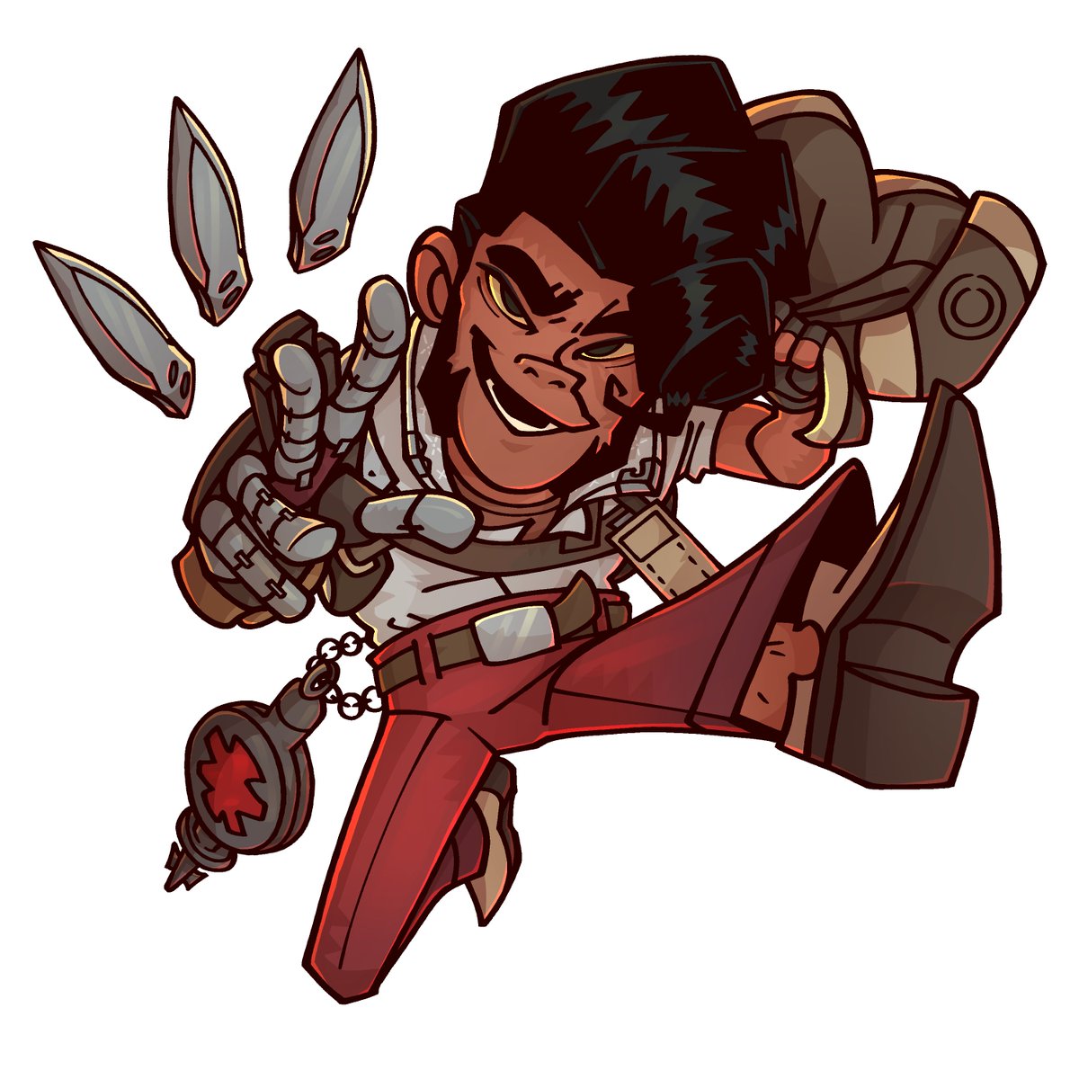 Ch3r____'s tweet photo. "So, you need a monster hunter, huh?"

Finally done with the keychain! I ended up making sticker versions as well as a bundle, check thread for my sh0p and more info :3c

❤️/🗨️/🔁 highly appreciated!

#deadlock #shivdeadlock #deadlockshiv https://t.co/aWMnwRkp0v