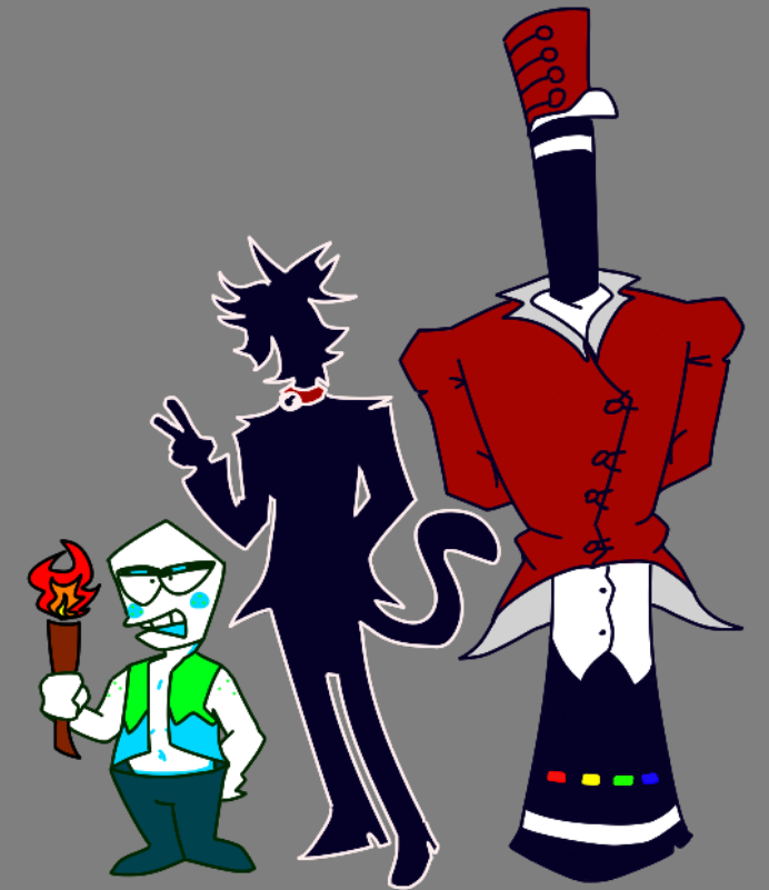 Blu_Apple30's tweet photo. @samualcheese If you look up Deltwist, You'll see my art and find that I have a whole AU for Deltarune if it was made by dreamcast. Battat is a tightrope walker in this AU, Pluey is an Animal Tamer and Jongler is our Ringleader. https://t.co/WxVIXerHh1
