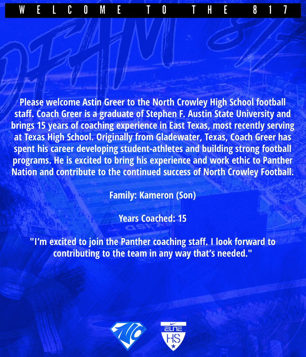 North Crowley Football tweet media