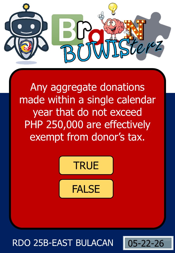 birgovph_rdo25b's tweet photo. It's Brain BUWISterz time!

True or False?

Comment down the correct answer to the question below and get a chance to win P100 GCash or Mobile Load! 2 winners will be chosen at the end of the day!

Don't forget to like, follow and share! 

#rdo25b 
#rdo25bBrainBUWISterz https://t.co/lXr6UpWVju