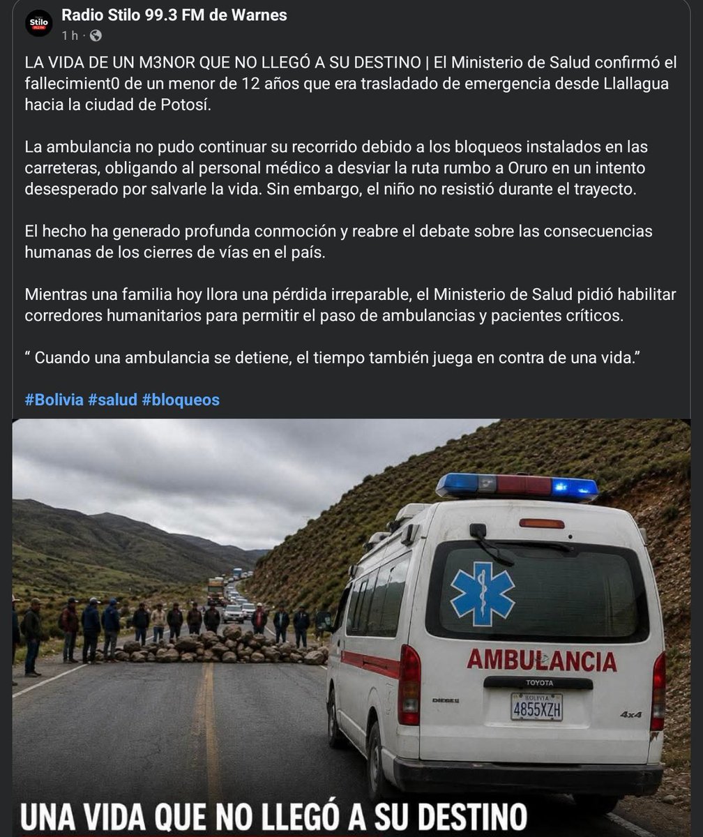 minaplay04's tweet photo. Esta es la verdadera cara de los bloqueadores campesinos, mineros, ponchos rojos en Bolivia, nisiquiera dejan pasar ambulancias, golpean con la intención de m4tar. 

Para la gente de afuera que toma esto como ejemplo a seguir, no saben lo que dicen ni lo que quieren.

#Bolivia https://t.co/guWGEM6RRE