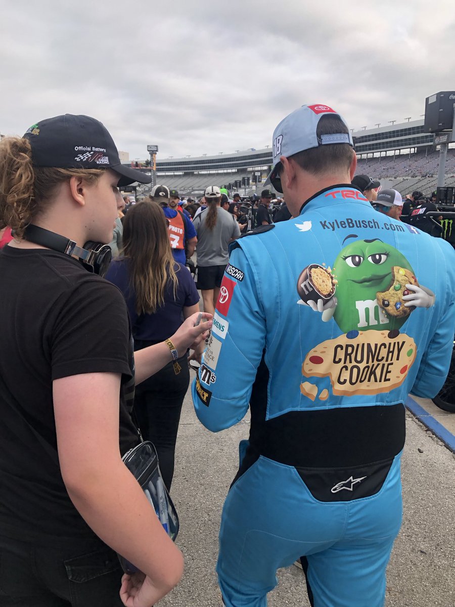 MrTarverScience's tweet photo. My heart is broken tonight. Kyle Busch was my son’s favorite driver when he was little. Skylar would race his bicycle around the street and cross the “finish line”, bring his bike to the garage and give a victory celebration interview like he was KFB. Prayers to the family. https://t.co/ik0fhttxxI