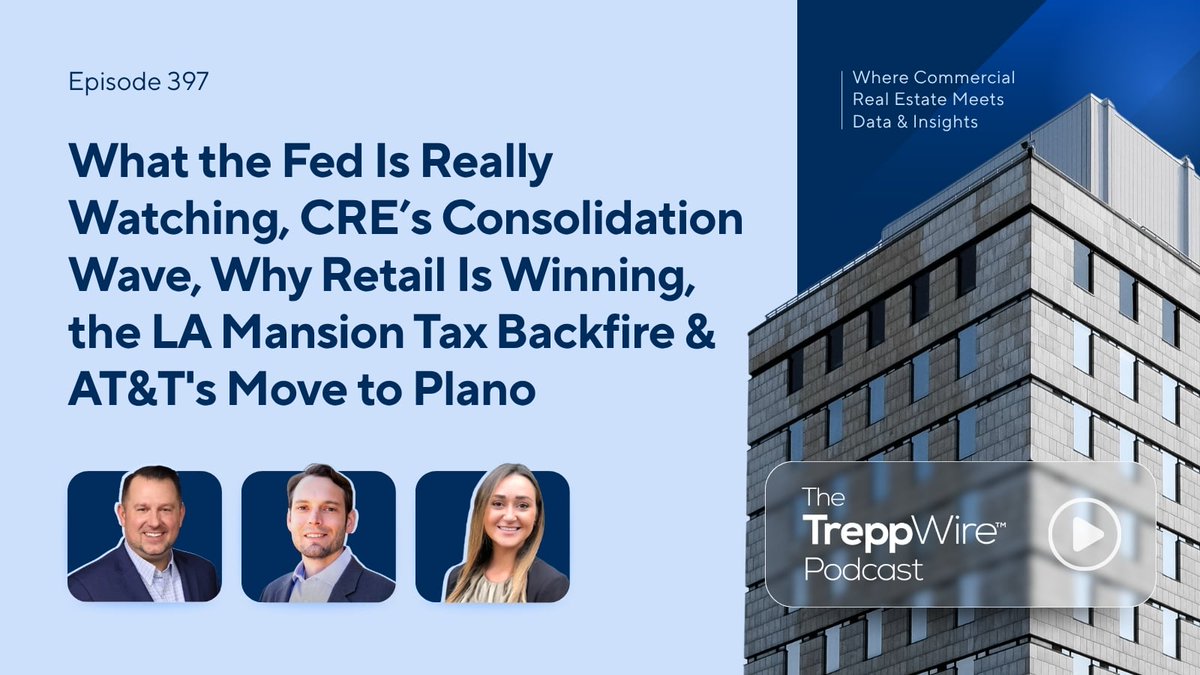 Episode 397 is out! We cover Treasury yields breaking past 4.5%, the LA mansion tax backfire, and Google and Blackstone's AI cloud venture. We also discuss the $910M Ares-Scion student housing deal, a 101 on the Fed's hidden benchmarks, and retail's underwriting comeback. We…