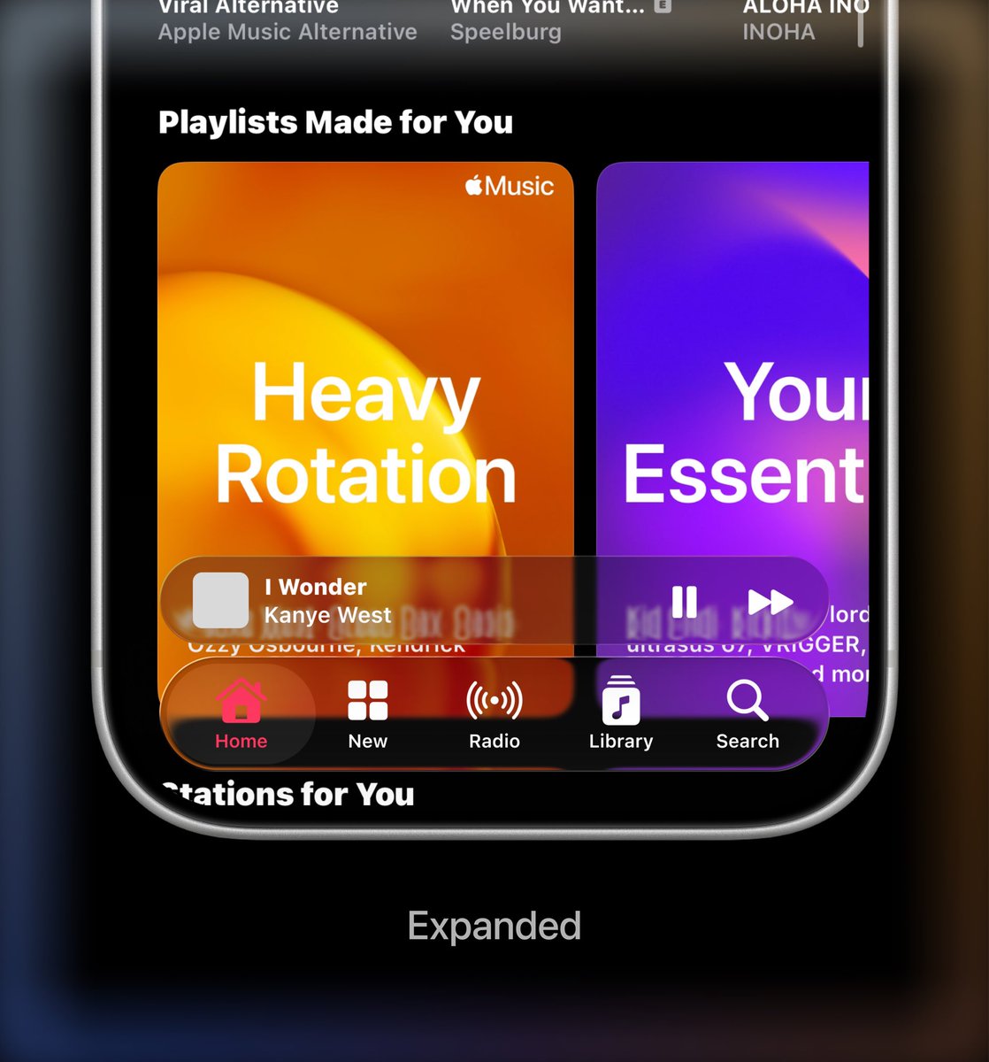RDBTheTechGuy's tweet photo. Apple will unveil iOS 27 next month, with numerous new features. One of which being a unified Liquid Glass bottom tab bar across their apps such as music, podcasts, and more. https://t.co/wLZUhMLUxL