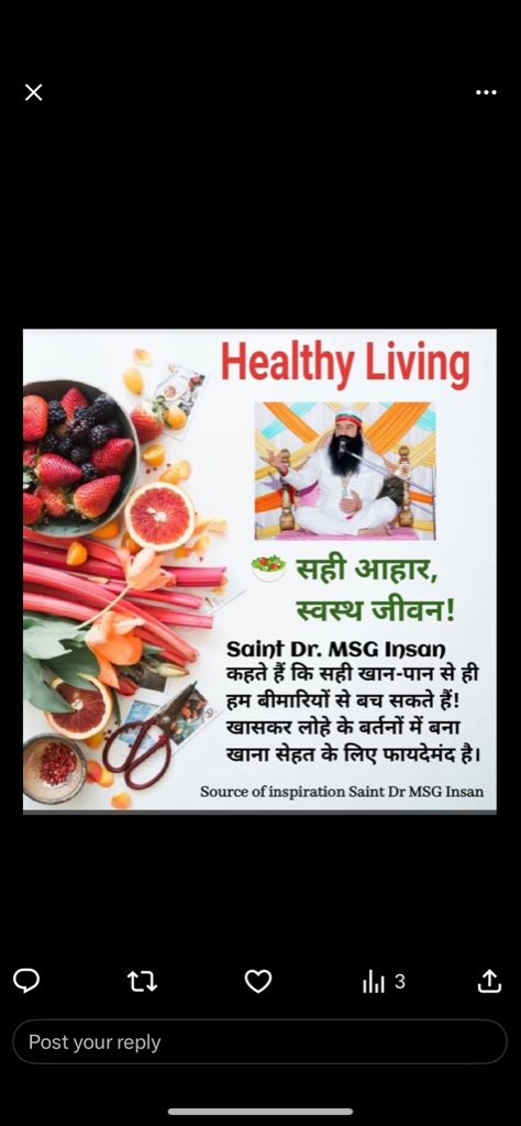 RajKuma38450614's tweet photo. An addict needs nutritious food to give his body strength. Under the Safe Campaign launched by Saint Gurmeet Ram Rahim Ji, a drug addict is given a diet rich in protein and vitamins so that he does not crave drugs and does not suffer from weakness.
#HealthyLiving https://t.co/fwZtJEUnUN