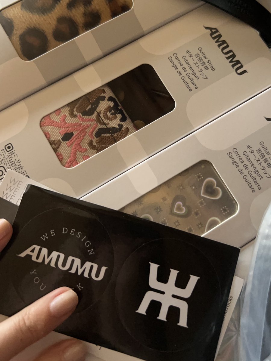 ♯Joi08Njやわらか折り紙ストラップフルコンプ全9種 AMUMUから、これでもか！というくらいのギターストラップが届いたので