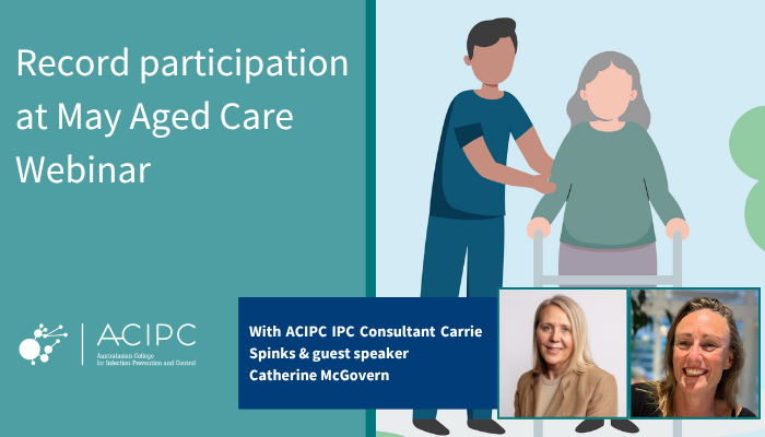 ACIPC's tweet photo. Our most attended Aged Care IPC webinar yet! Over 900 registrations &amp; 663 attendees joined Catherine McGovern for Clinical Governance and Continuous Improvement: Supporting IPC in Aged Care.
Missed it? Recording &amp; slides available here:
🔗 https://t.co/eDw9pUzu44
#AgedCare #ACIPC https://t.co/jzs4vto52a