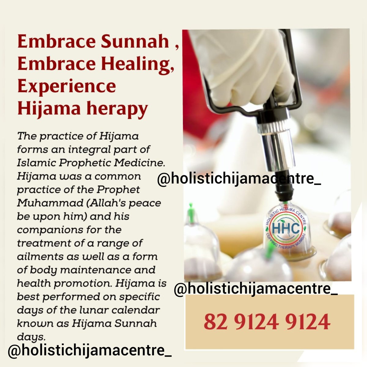 cupping_mumbai's tweet photo. Embrace the Sunnah, embrace natural healing 🌿
Hijama therapy is a traditional wellness practice rooted in Prophetic medicine and holistic care.
📲 8291249124
#HijamaTherapy #SunnahHealing #PropheticMedicine #HolisticHealing #NaturalHealing #CuppingTherapy https://t.co/J0sdpA8twE